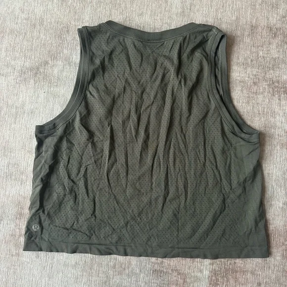 Green Lululemon Tank Workout Top - Picture 2 of 2